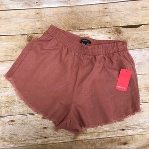 NWT Forever 21 Mauve Shorts w Frayed Hem